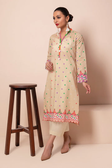 Khaadi J22107 Off White Summer Lawn 2022 Online Shopping